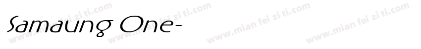 Samaung One字体转换